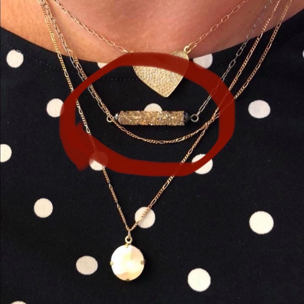 SABIKA GOLD BAR NECKLACE
